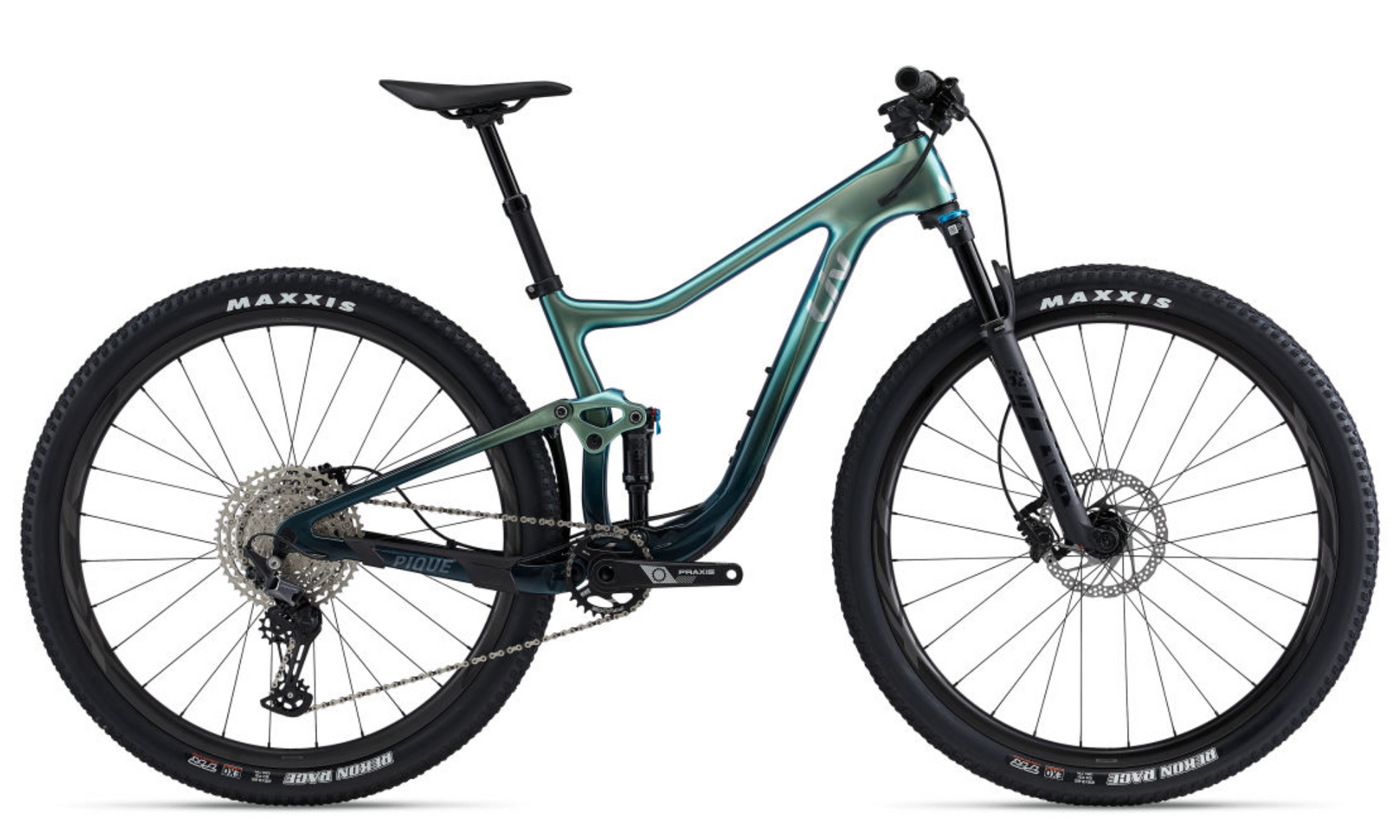 Liv Pique Advanced Pro 29 2 - Fanatic Teal (M) Mountain Bike - Side View