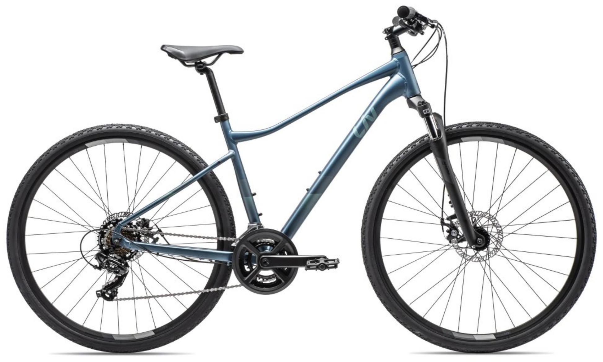 2022 Liv Rove 4 Disc - Blue Ashes (M) Hybrid Bike - Side View