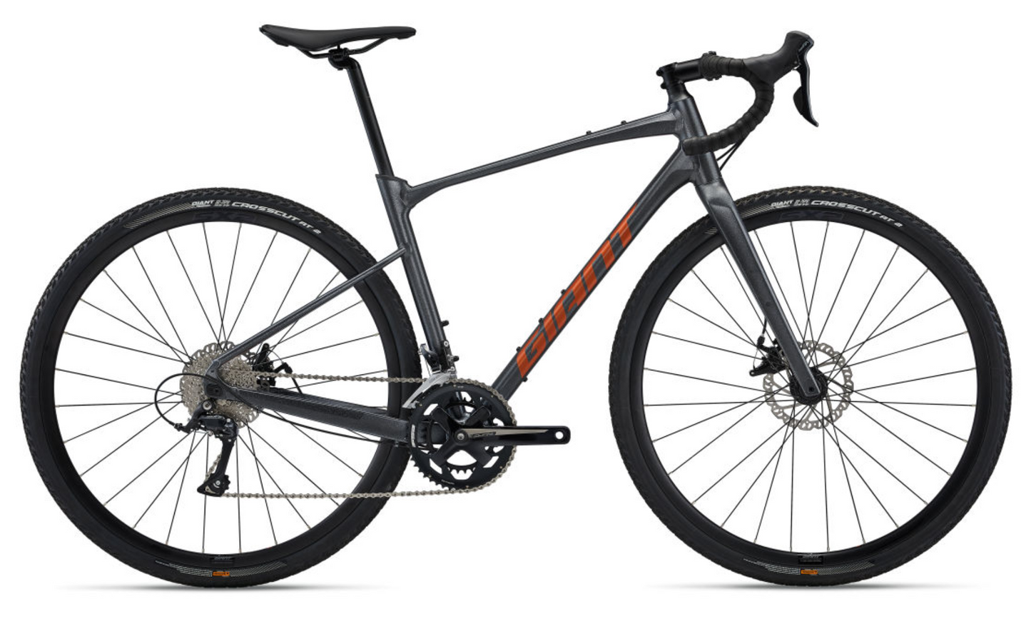 Giant Revolt 2 - Black Diamond (M/L) Gravel Bike - Side View